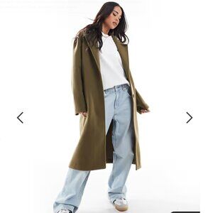 Forever 21 One Button Mid Length Coat